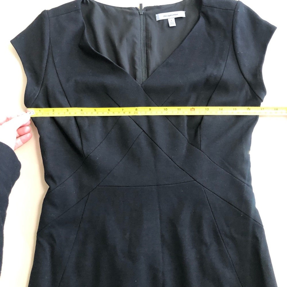 Classiques Entier Black V Neck Mini Dress size 6 - Picture 9 of 13